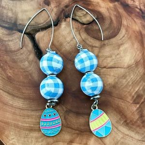🆕Easter Egg Dangle Earrings- Hand Painted